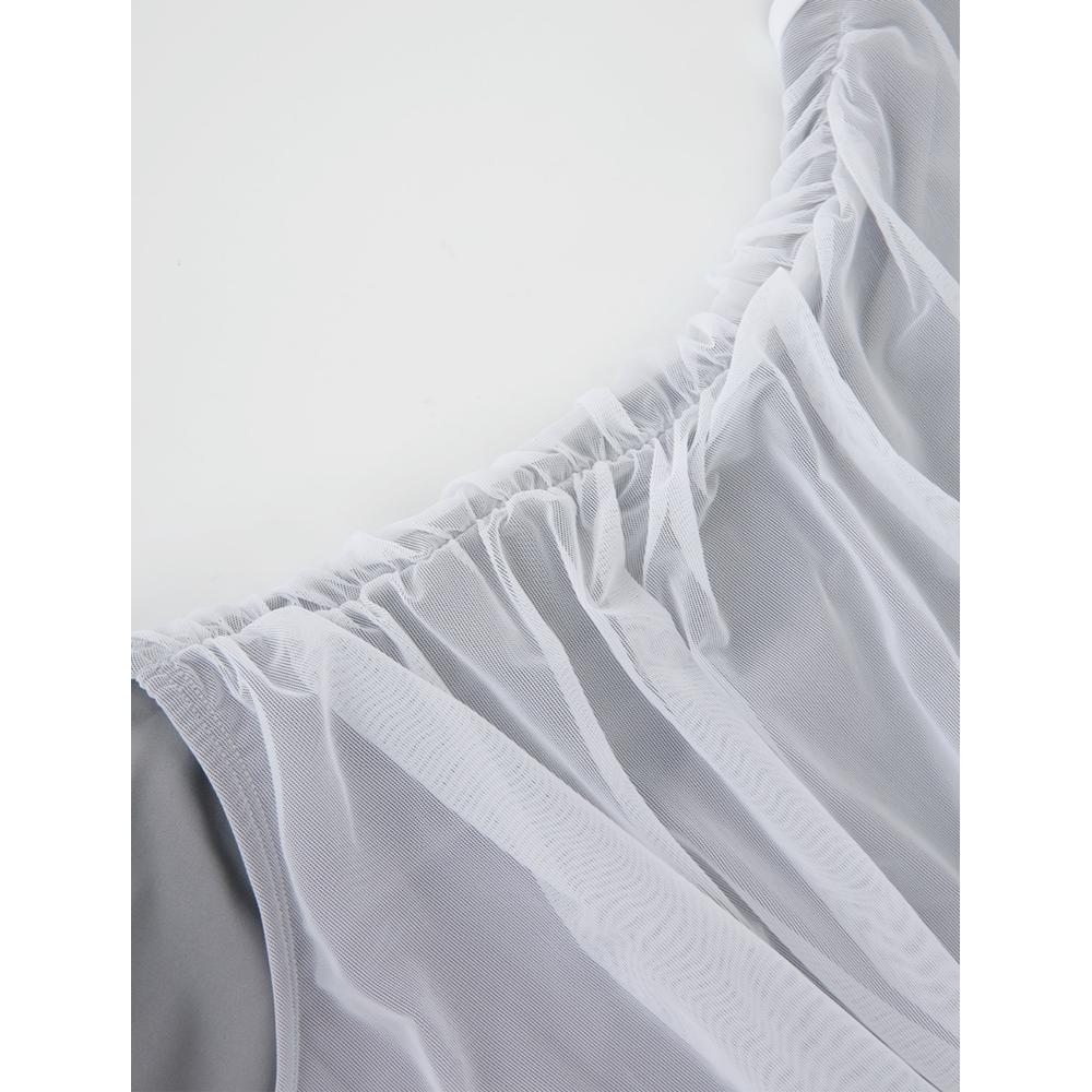 Third Skin Mesh-Draped Veil LT