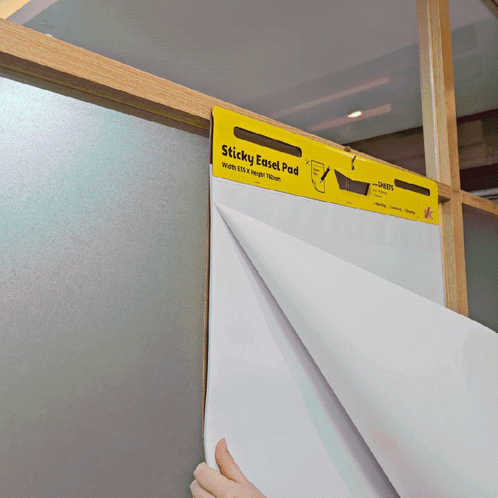 Vicdream Self Stick Easel Pad Wall-Mounted 30 Sheets (635x762mm)