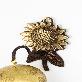 detail image1 Handcrafted Brass Sunflower Magnetic Door Bell
