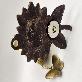 detail image2 Handcrafted Brass Sunflower Magnetic Door Bell