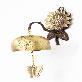 full image Handcrafted Brass Sunflower Magnetic Door Bell