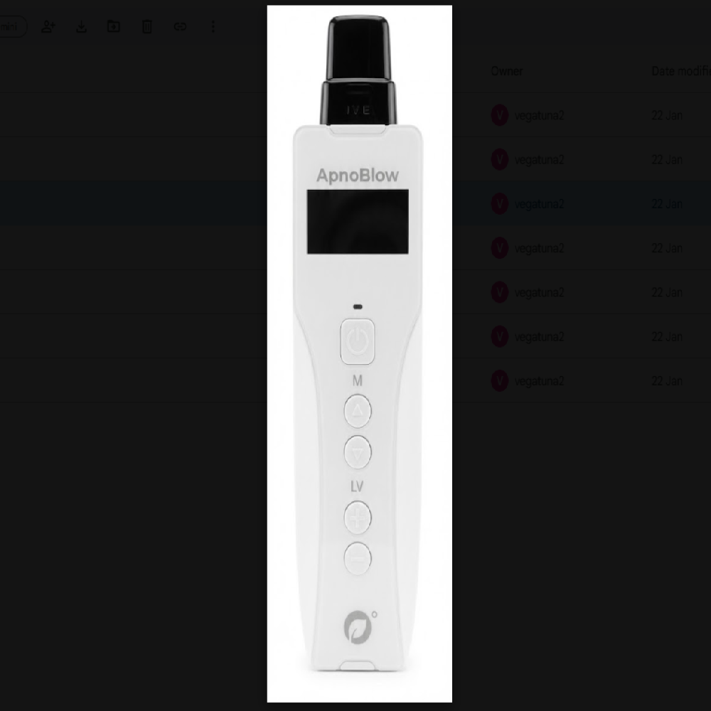 ApnoBlow Smart Breathing Muscle Training Device