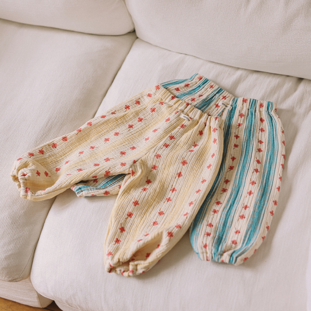 Organic Cotton Triple Gauze Baby Pants