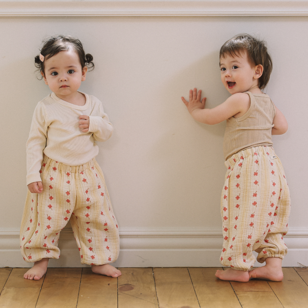 Organic Cotton Triple Gauze Baby Pants